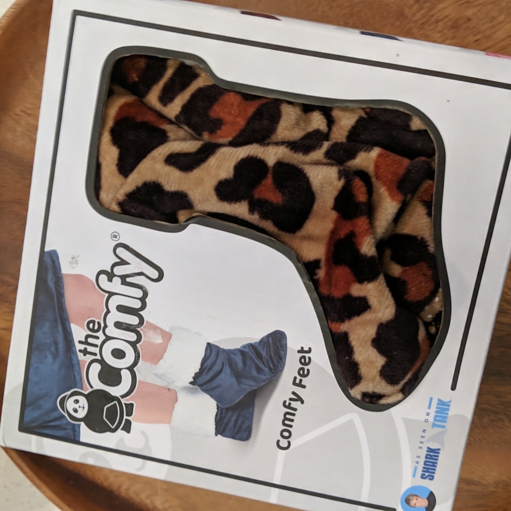 The Comfy Sherpa Slippers Animal Print Comfy Feet New